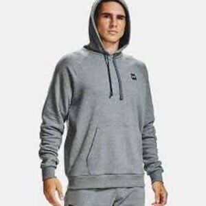 Men's Under Armour Charcoal Drawstring Hoodie w/ Large Front Pocket Size S